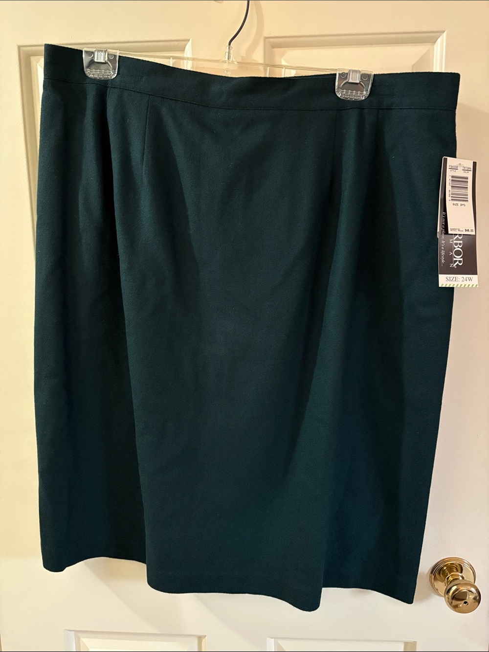 Vintage Sage Harbor 100%Wool Skirt Women’s 24W Forest Green